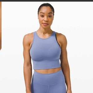 Lululemon Power Pivot Tank *Everlux blue water drop size medium/8